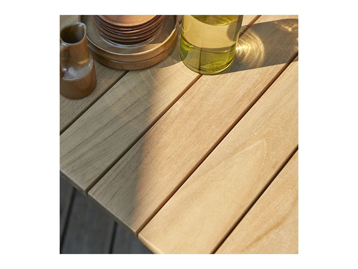 Tavolo da esterno giardino teak tek teck legno 180 Vadim
