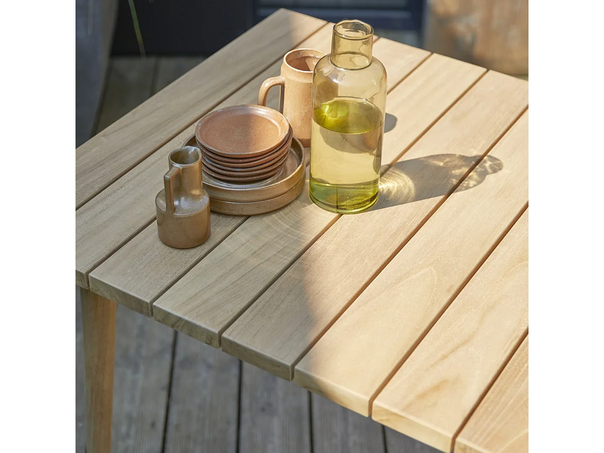 Tavolo da esterno giardino teak tek teck legno 180 Vadim