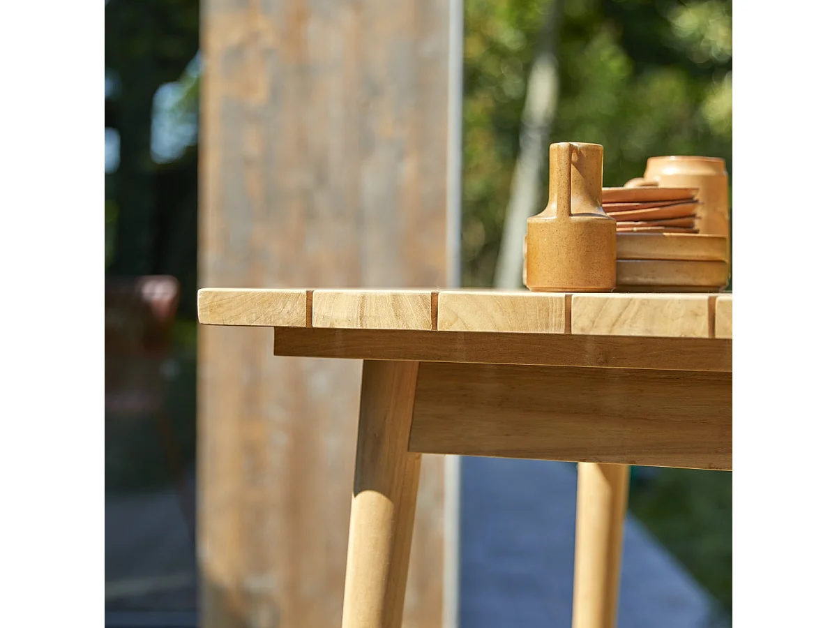 Tavolo da esterno giardino teak tek teck legno 180 Vadim