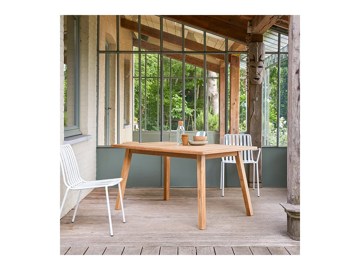 Tavolo da esterno in legno di teak  140 Pamoa