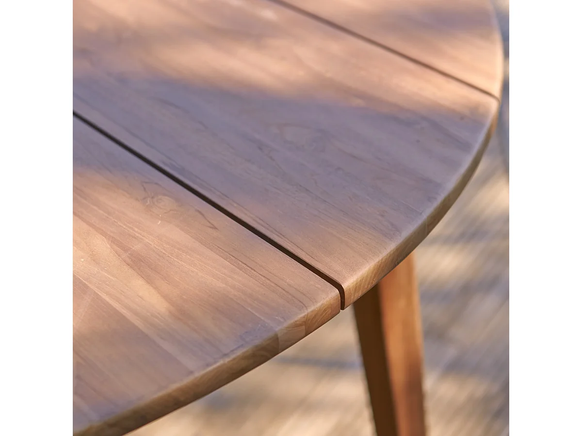 Table de jardin en bois de teck massif recyclé 150 Grasshopper