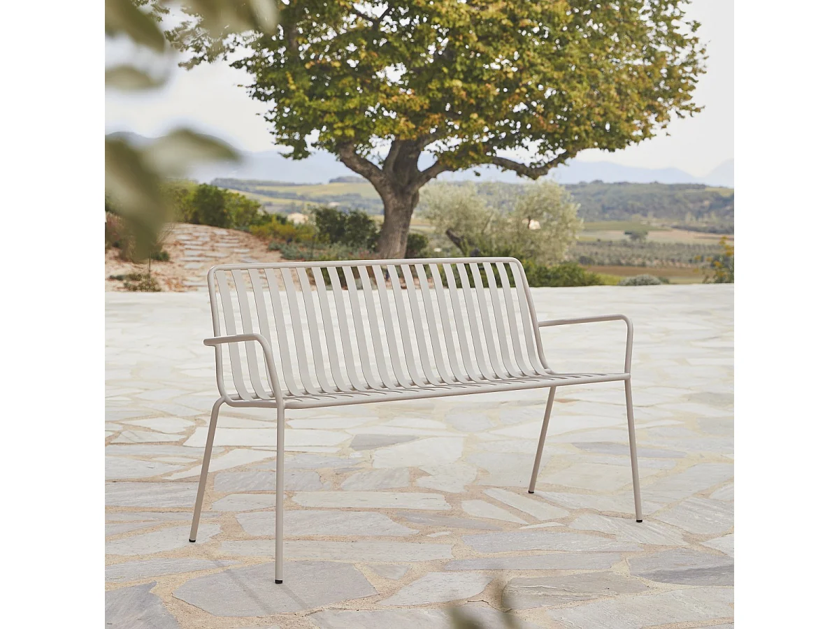 Outdoor-Set Gaby Cream aus Metall, 175 6-Sitzer