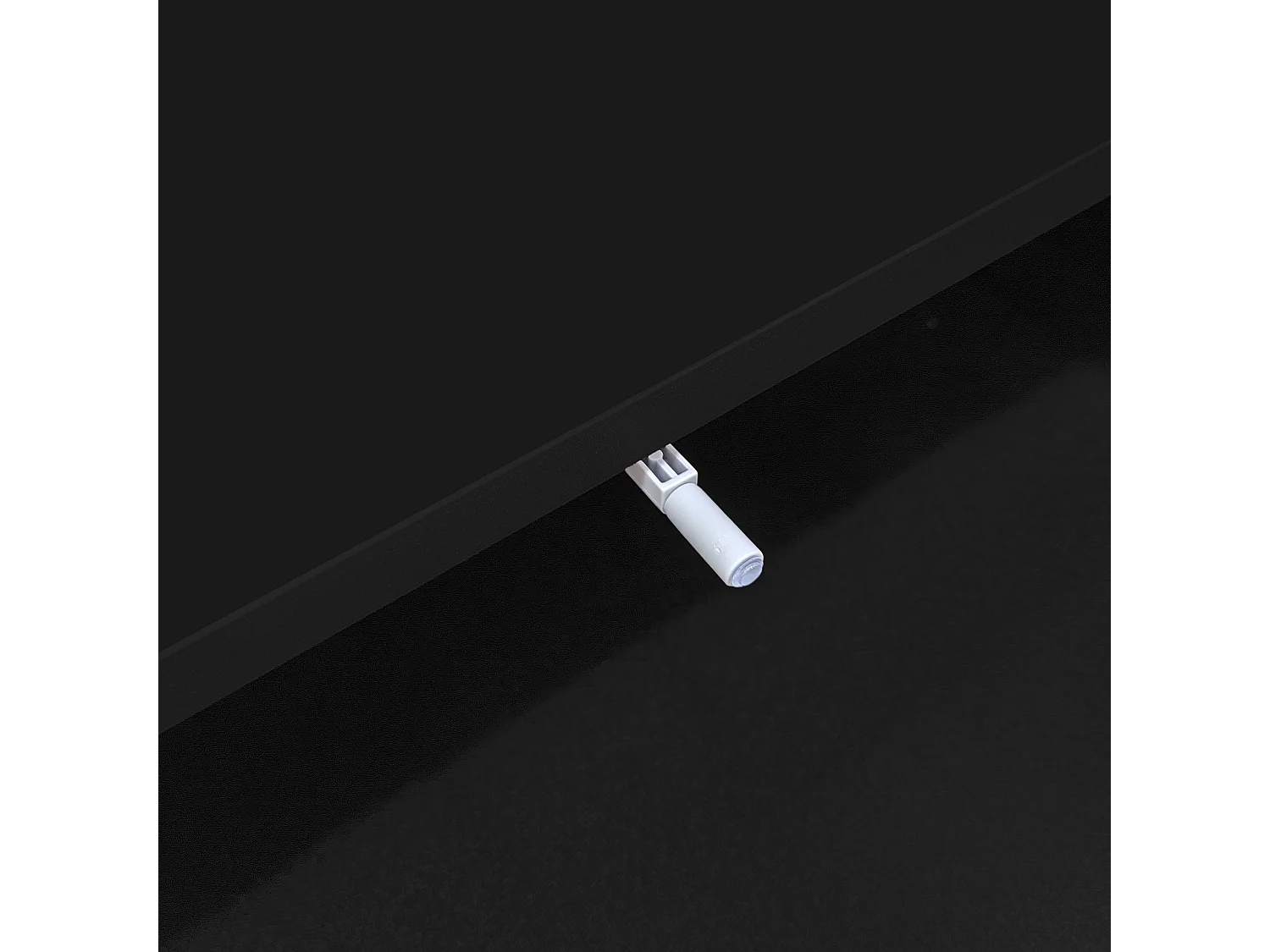 Meuble TV noir avec 3 tiroirs de rangement et étagères, éclairage LED - pour salon