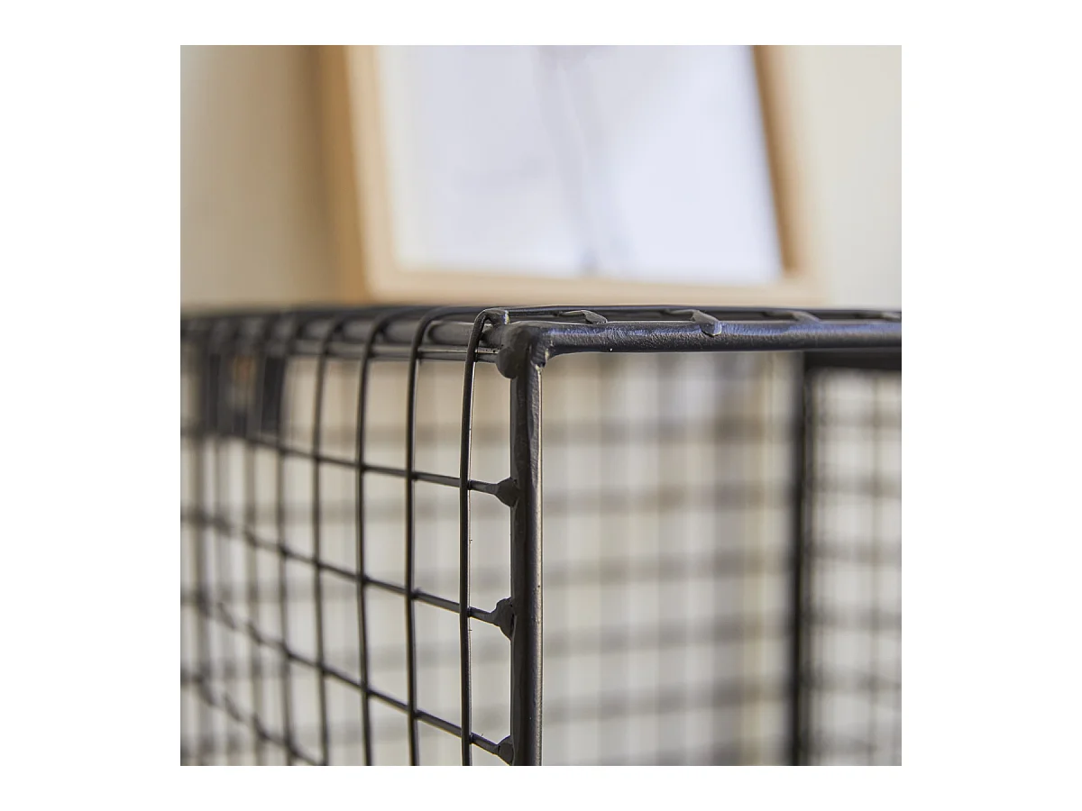 Verstaufach für Kinderzimmer, aus Metall, 4 Fächer 65 cm