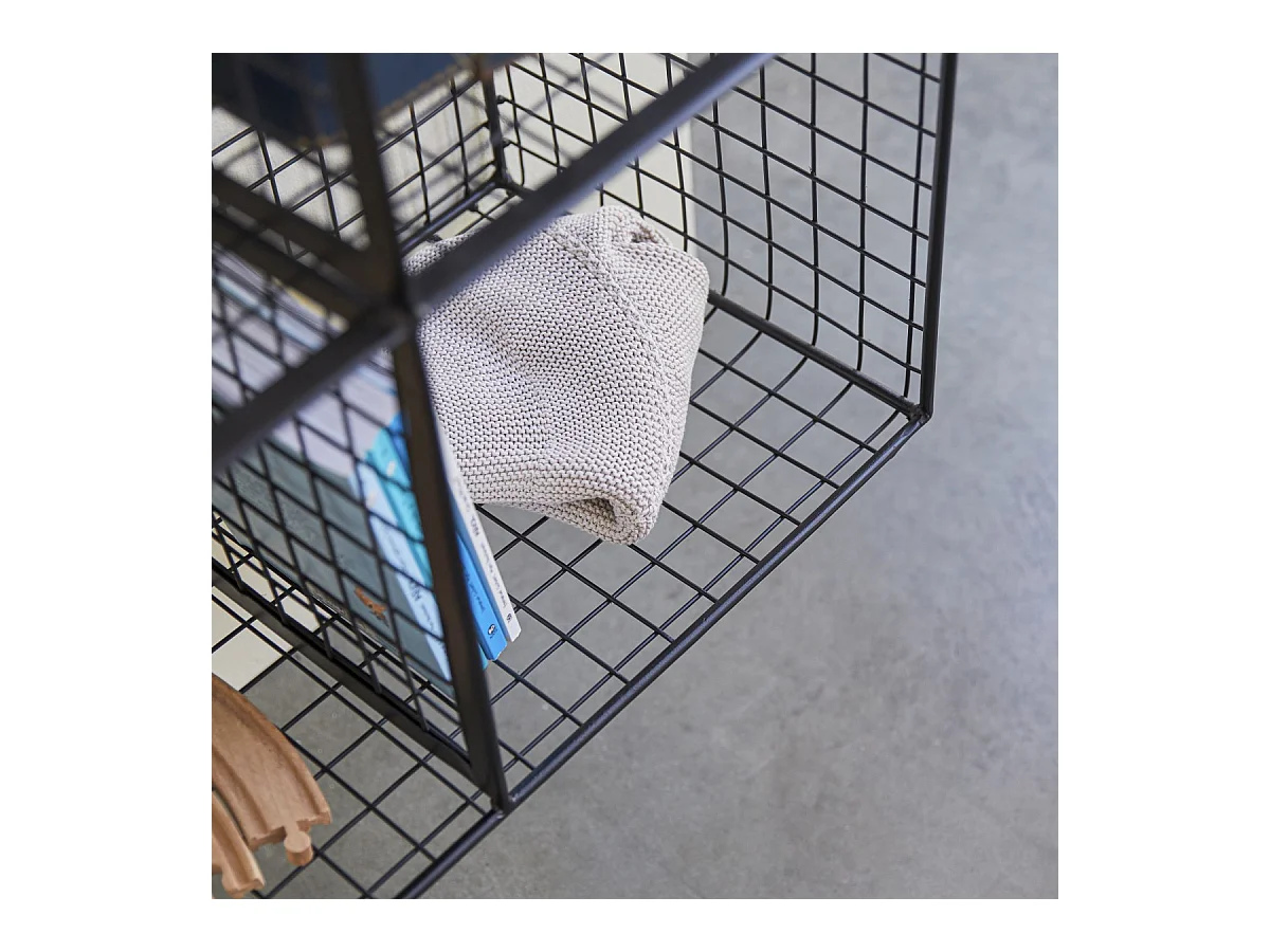 Kinderbücherregal Sona aus Metall, 3 Module