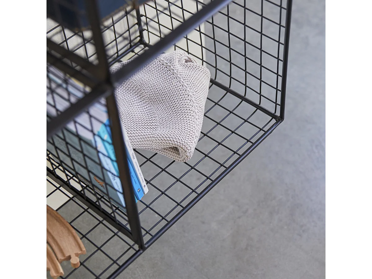 Kinderbücherregal Sona aus Metall, 3 Module