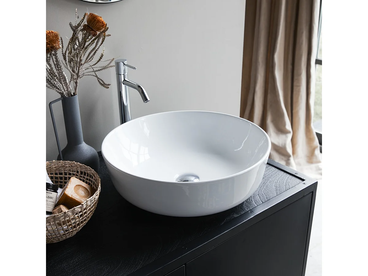 Vasque de salle de bain en céramique Luna