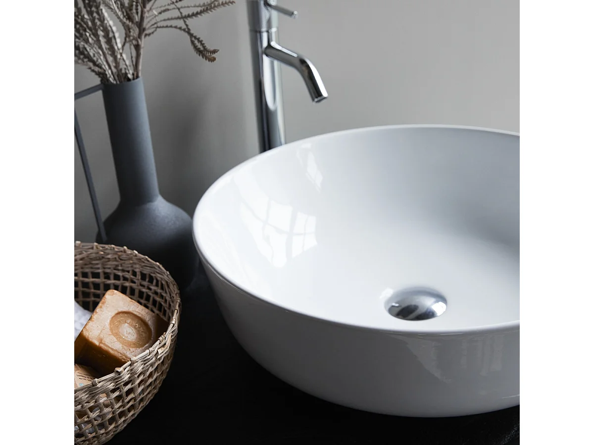 Vasque de salle de bain en céramique Luna