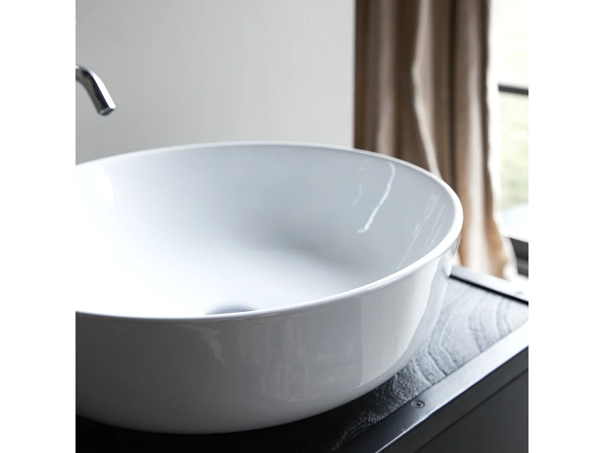 Vasque de salle de bain en céramique Luna
