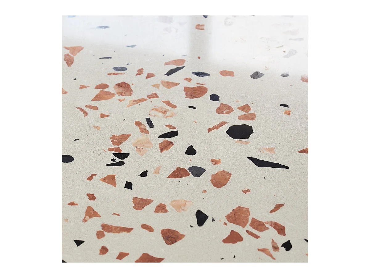 Fliesenspiegel Ava aus Premium-Terrazzo Brown 80 cm