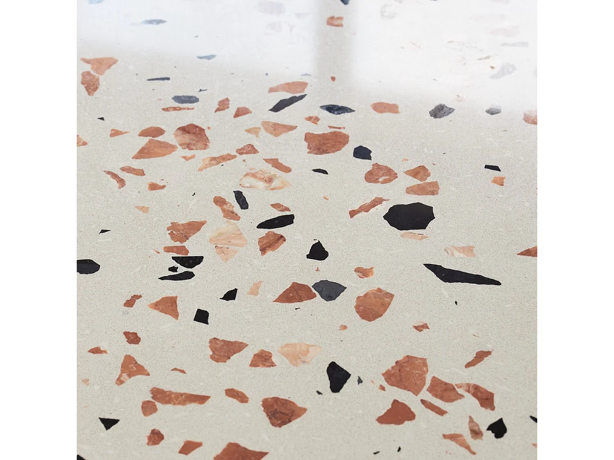 Fliesenspiegel Ava aus Premium-Terrazzo Brown 80 cm