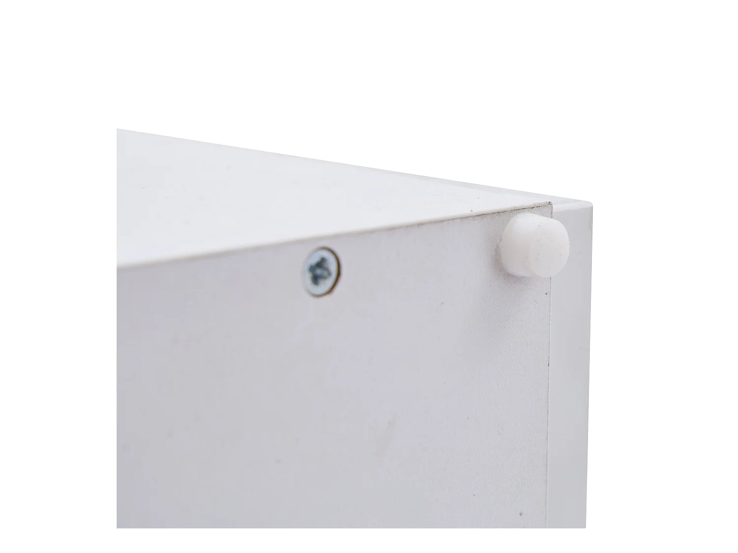 Tavolino da caffè bianco con 4 cassetti e piano sollevabile, illuminazione LED - per soggiorno e ufficio