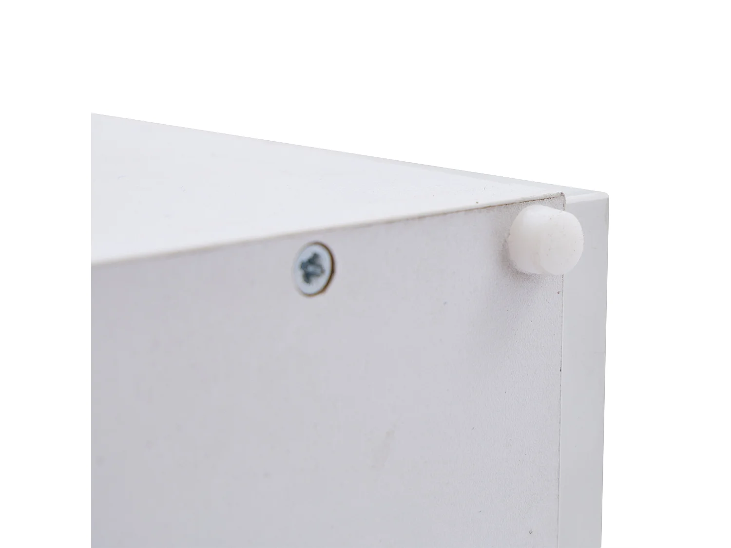 Witte salontafel met 4 lades en verstelbaar blad, LED-verlichting - geschikt voor woonkamer en kantoor