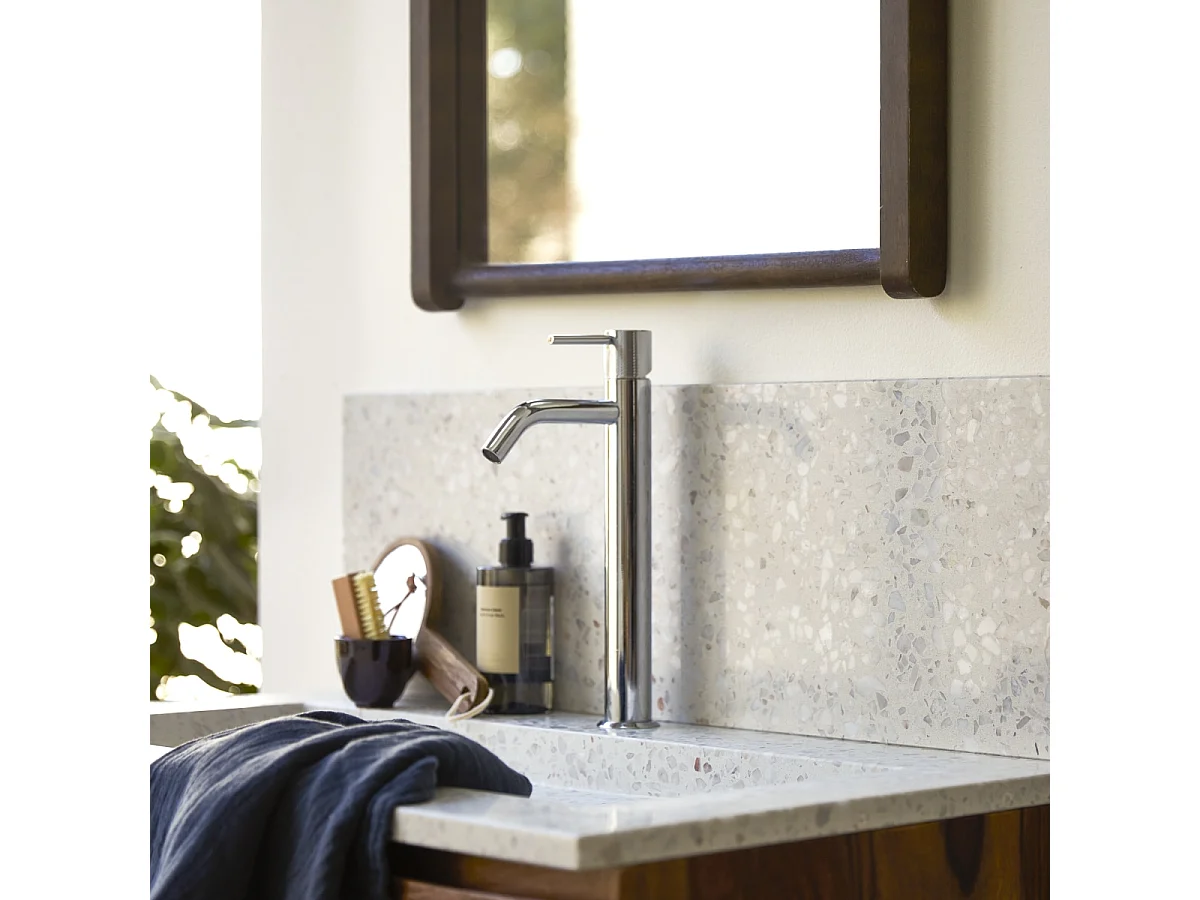 Crédence Ava en terrazzo premium moon 120 cm