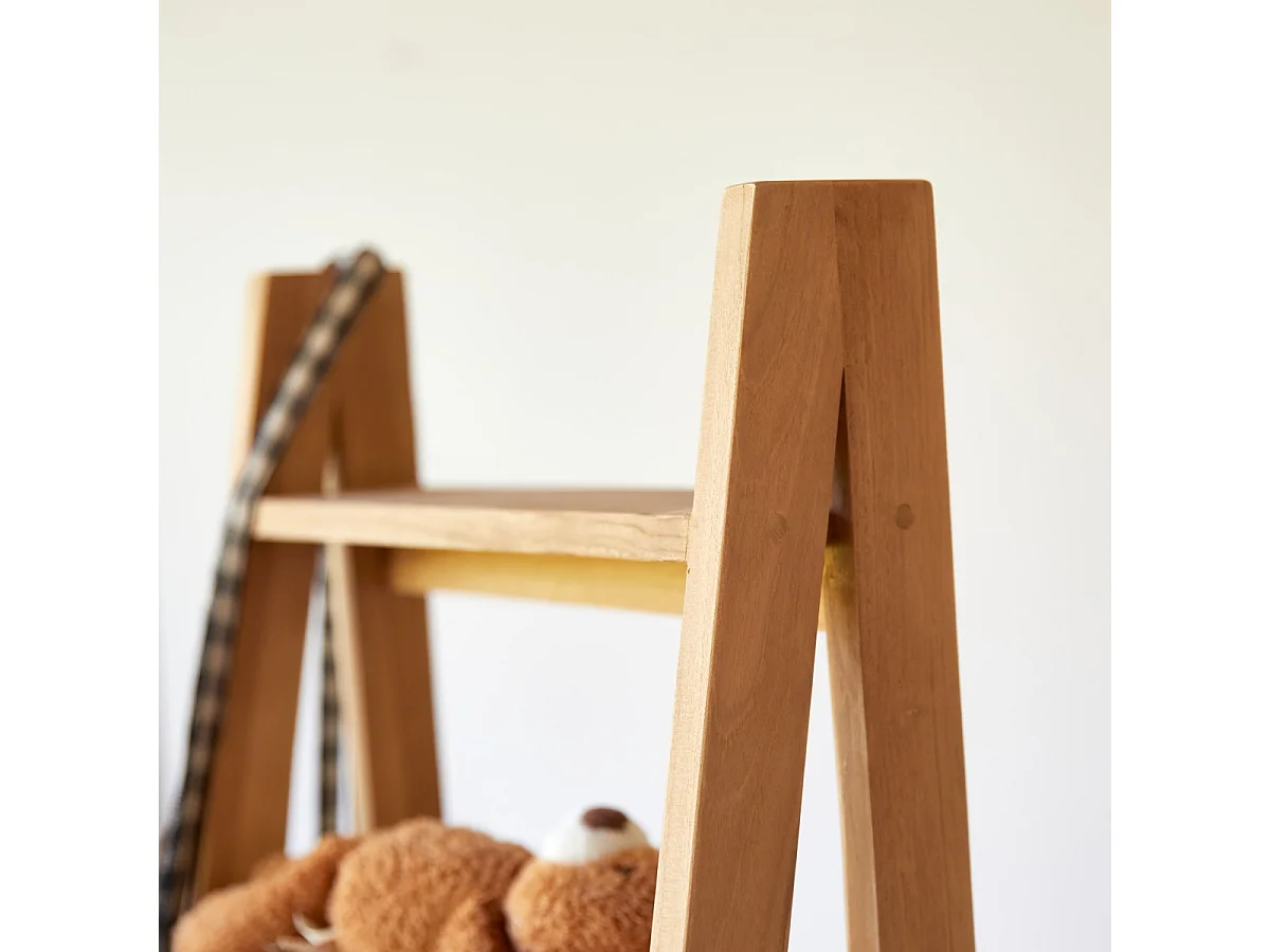 Kinder-Bücherregal aus Teakholz Bahya Step