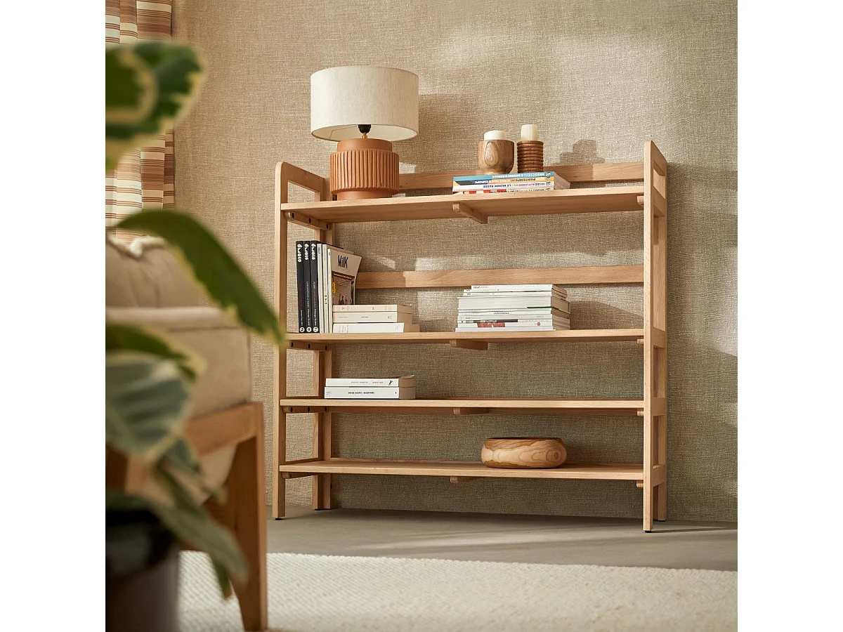 Bücherregal aus Eichenholz 110x105 Esmée