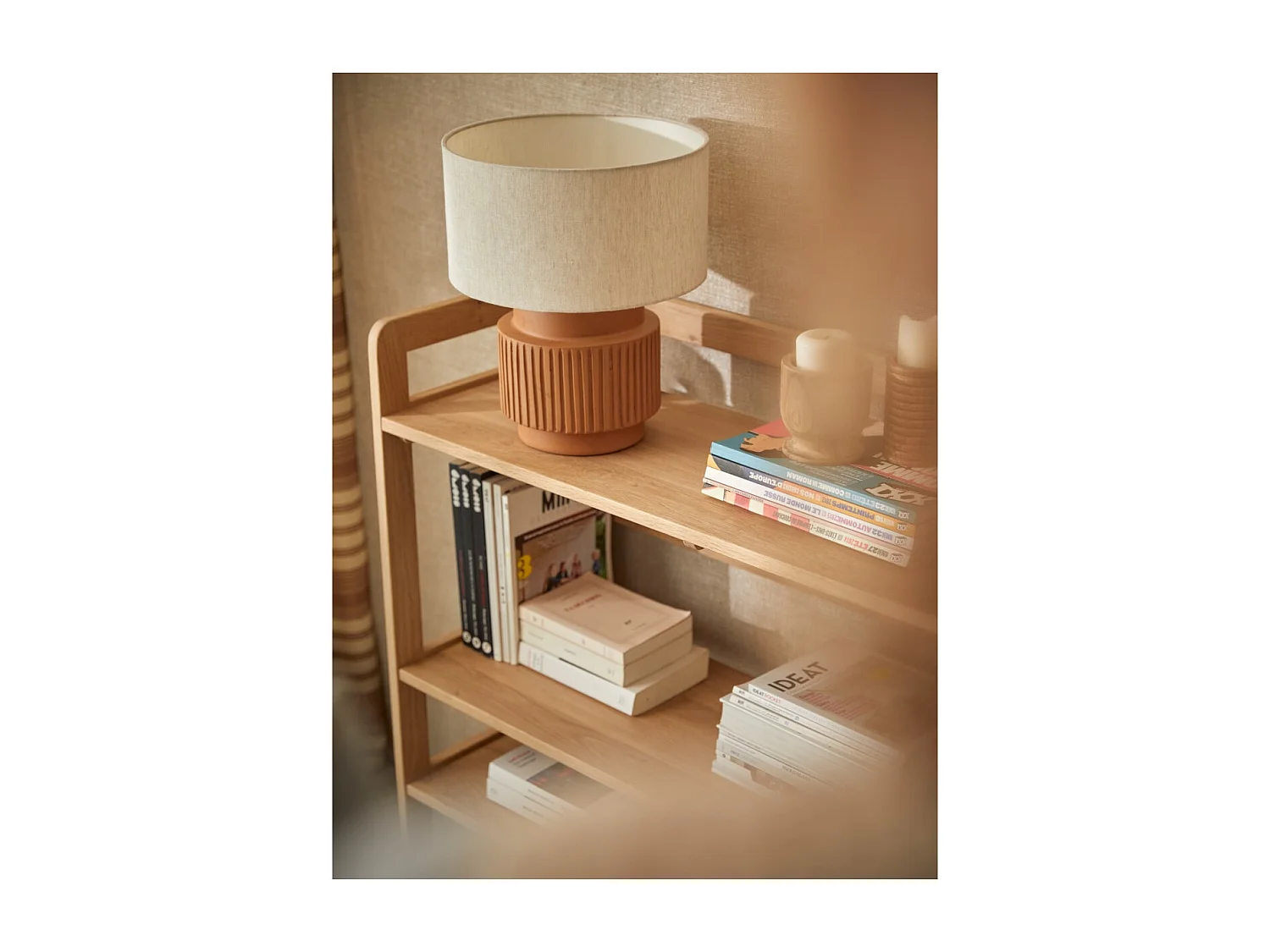 Bücherregal aus Eichenholz 110x105 Esmée