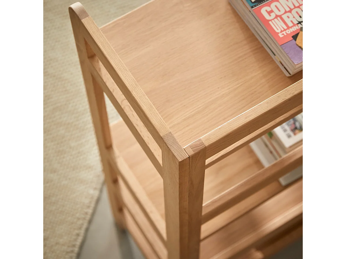 Bücherregal aus Eichenholz 110x105 Esmée