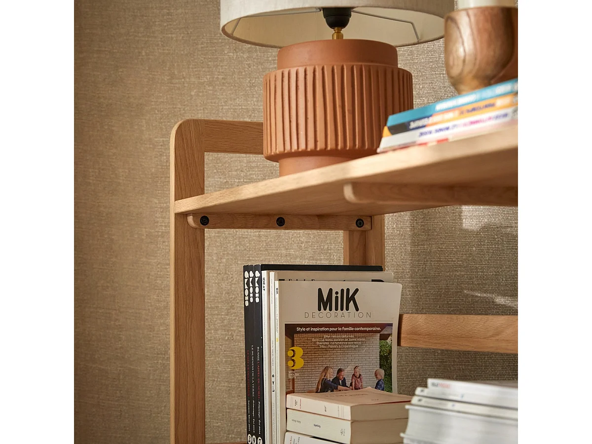 Bücherregal aus Eichenholz 110x105 Esmée