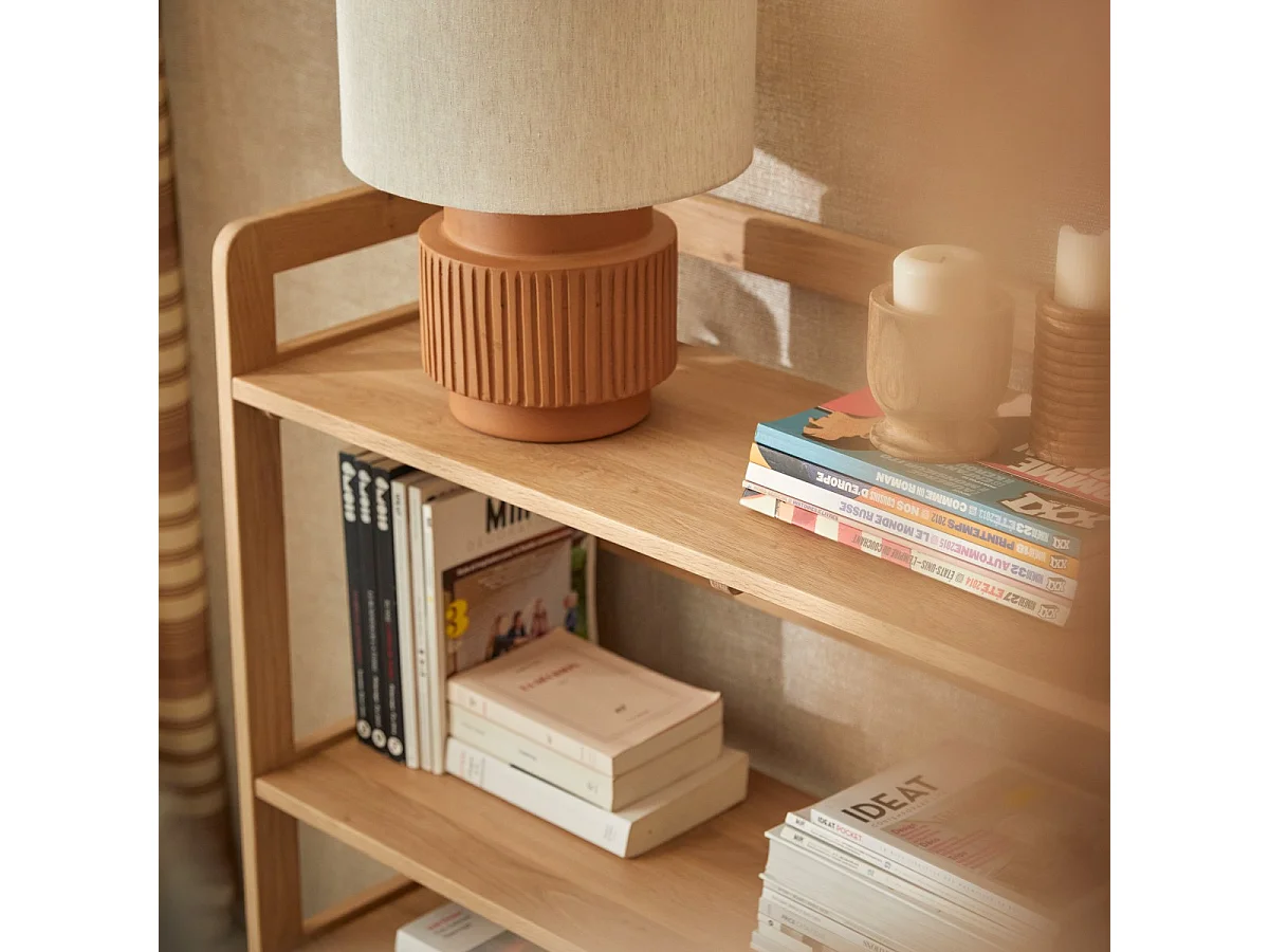 Bücherregal aus Eichenholz 110x105 Esmée