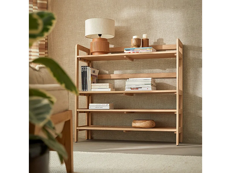 Bücherregal aus Eichenholz 110x105 Esmée