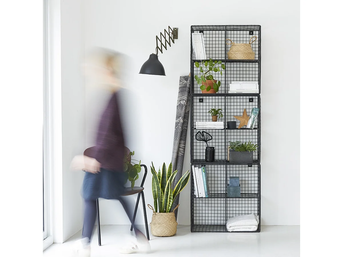 Bücherregal Sona aus Metall mit 3 Modulen