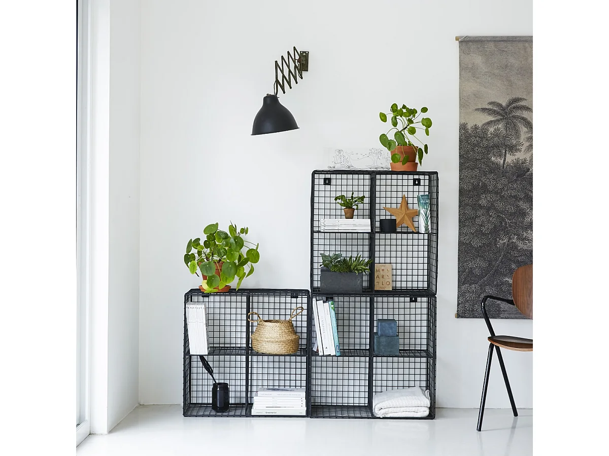 Bücherregal Sona aus Metall mit 3 Modulen