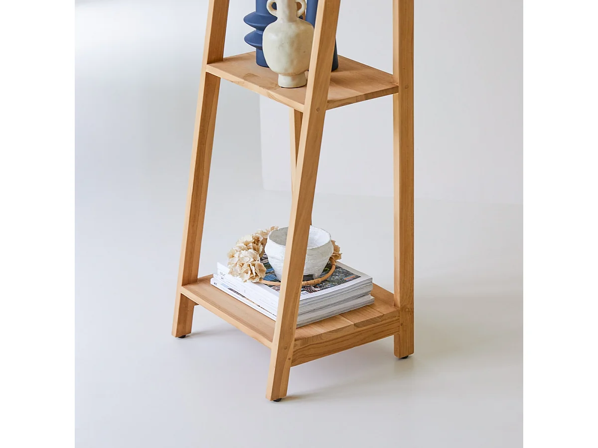 Bahya - Bookcase in solid teak