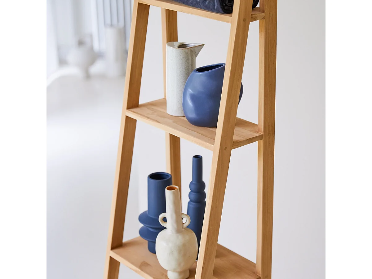 Bahya - Bookcase in solid teak