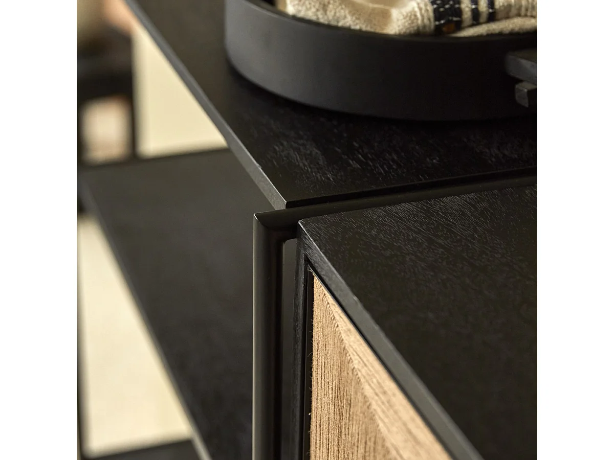 Libreria in legno di mango massello e metallo Fidèle