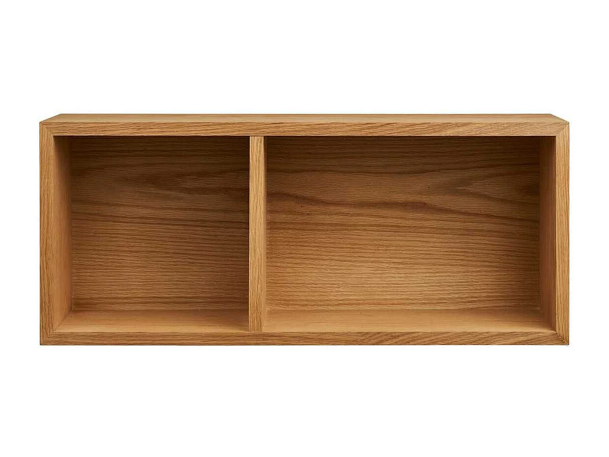 Etagère murale 2 niches en chêne massif - KALLYS