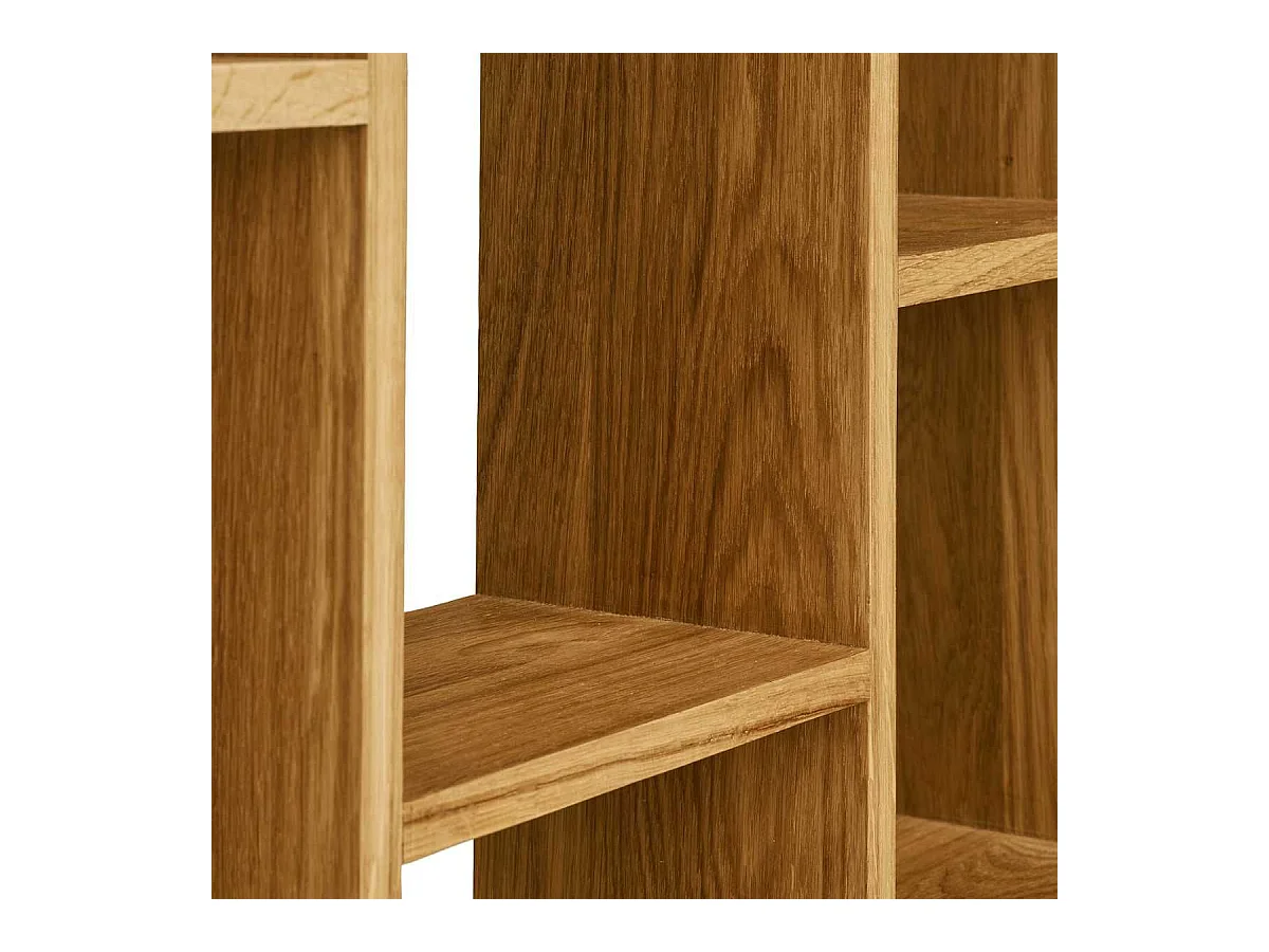 Etagère murale 8 niches en chêne massif - VALLY