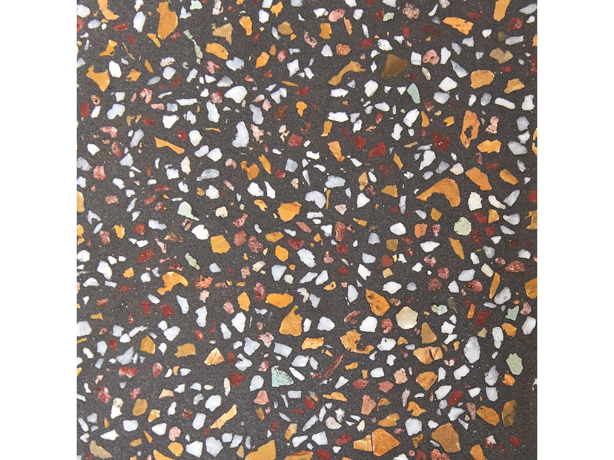 Appendiabiti tondo in battuto di terrazzo Eda, coriandoli