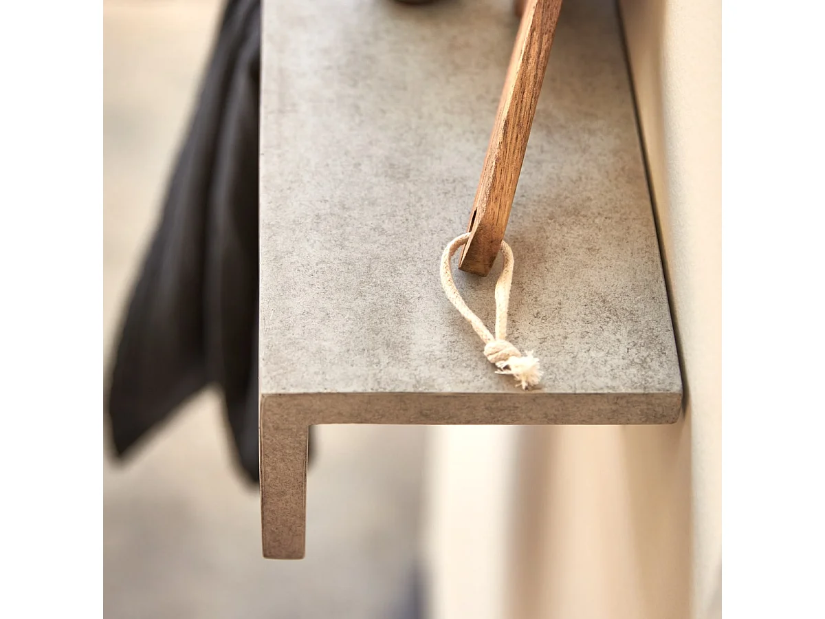 Clea - Wandhandtuchhalter aus Beton Grey