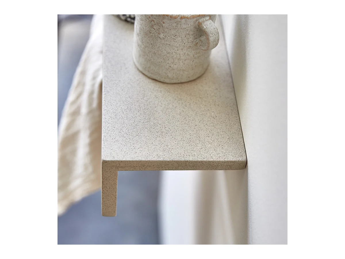 Porte serviette mural en terrazzo cream Clea