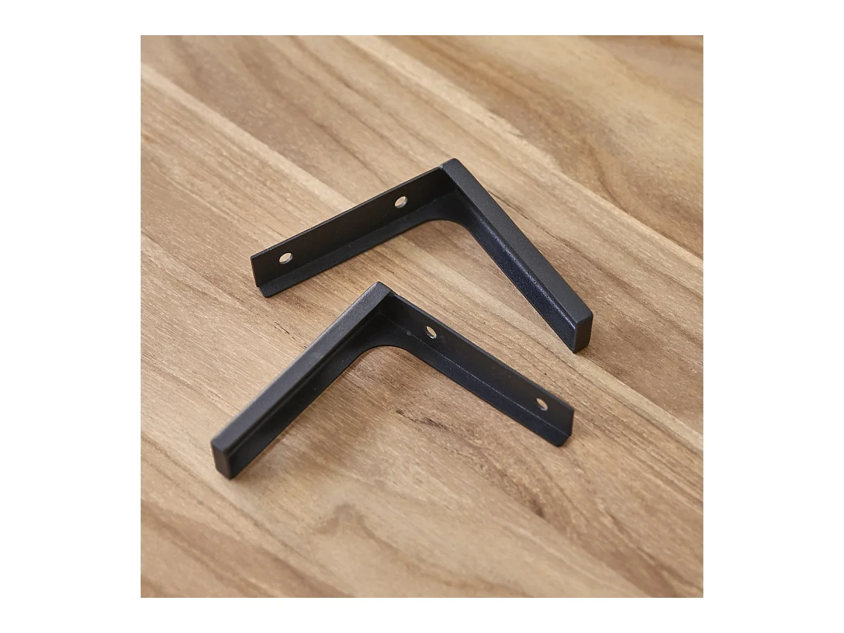 Porte serviette mural en terrazzo black Clea