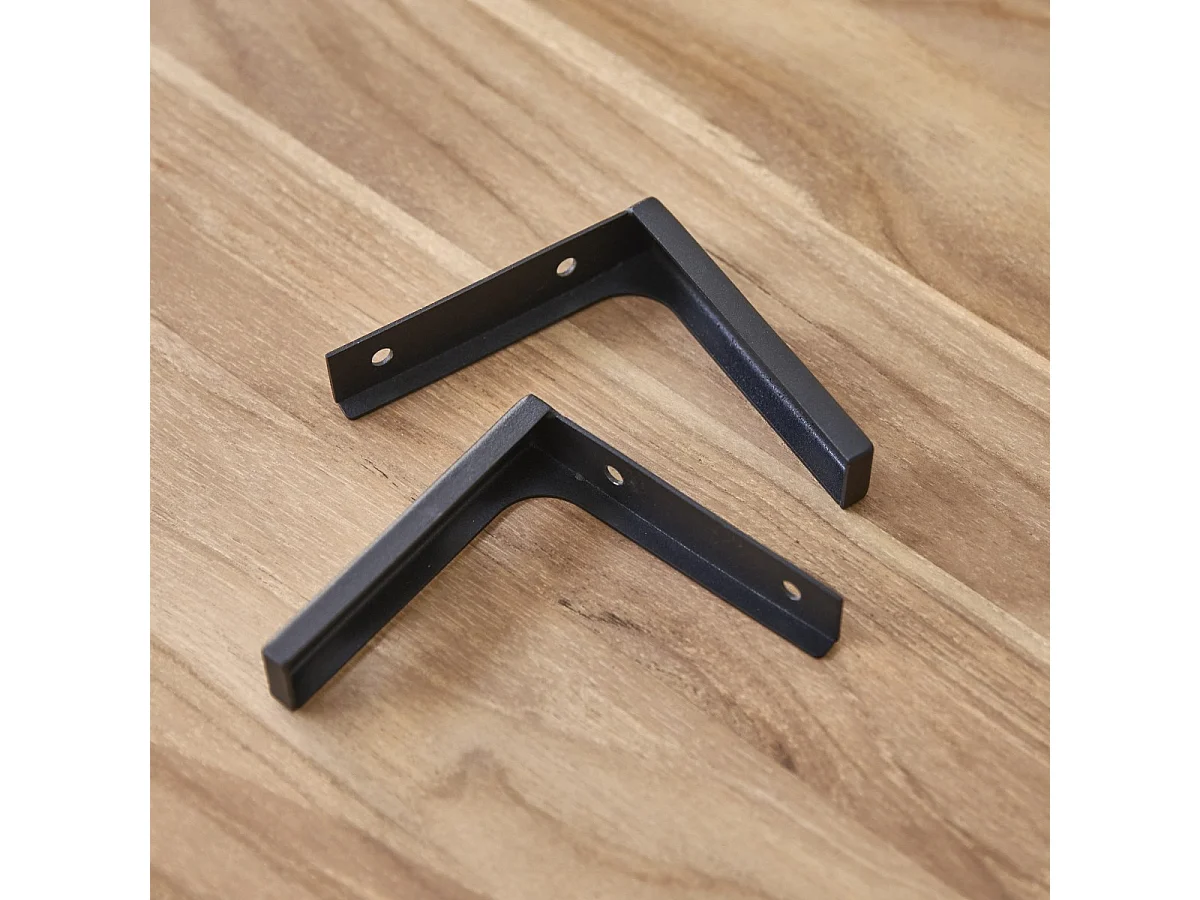 Porte serviette mural en terrazzo black Clea