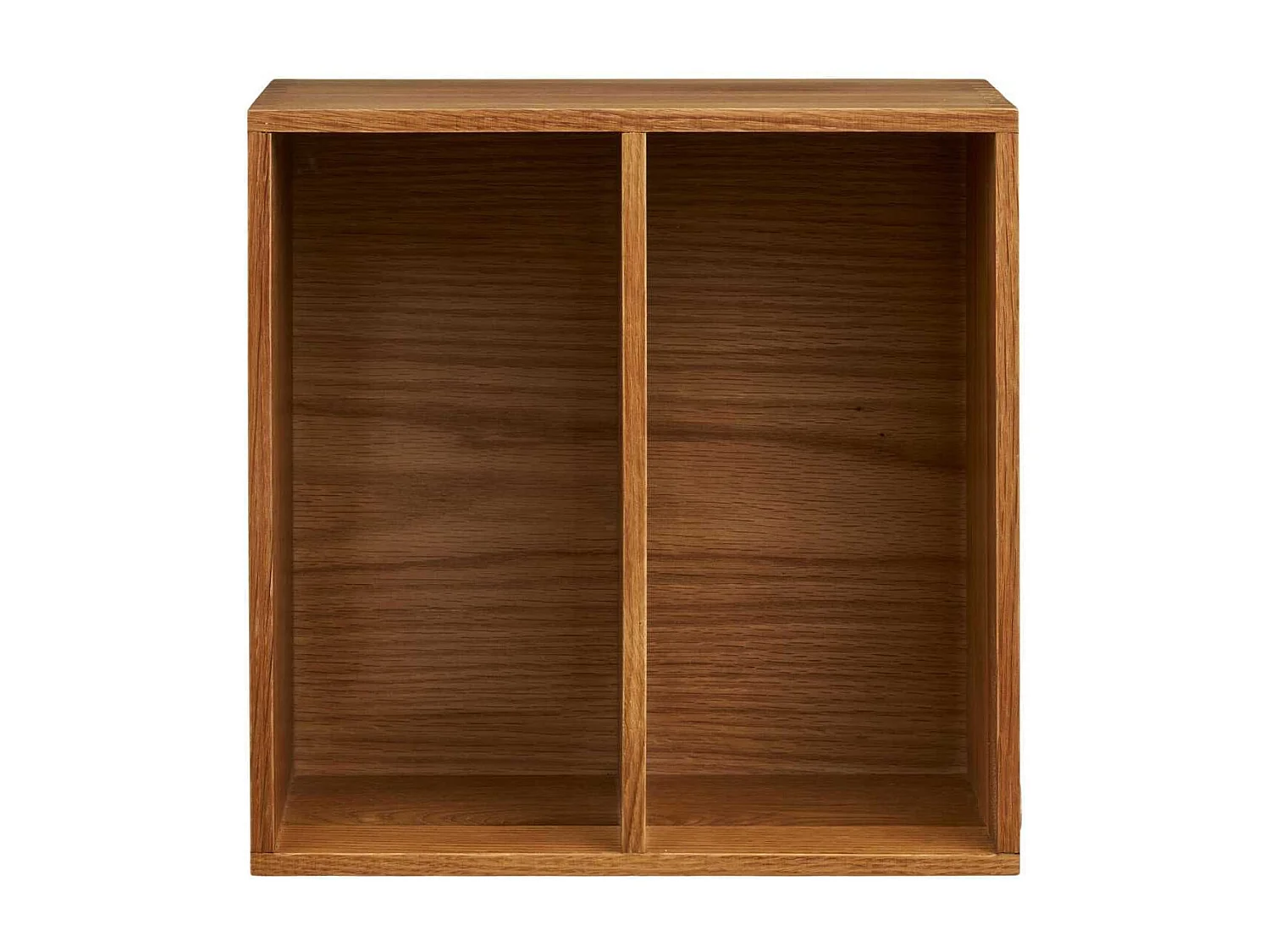 Cube de rangement 2 niveaux mural ou à poser en chêne massif - VALLY