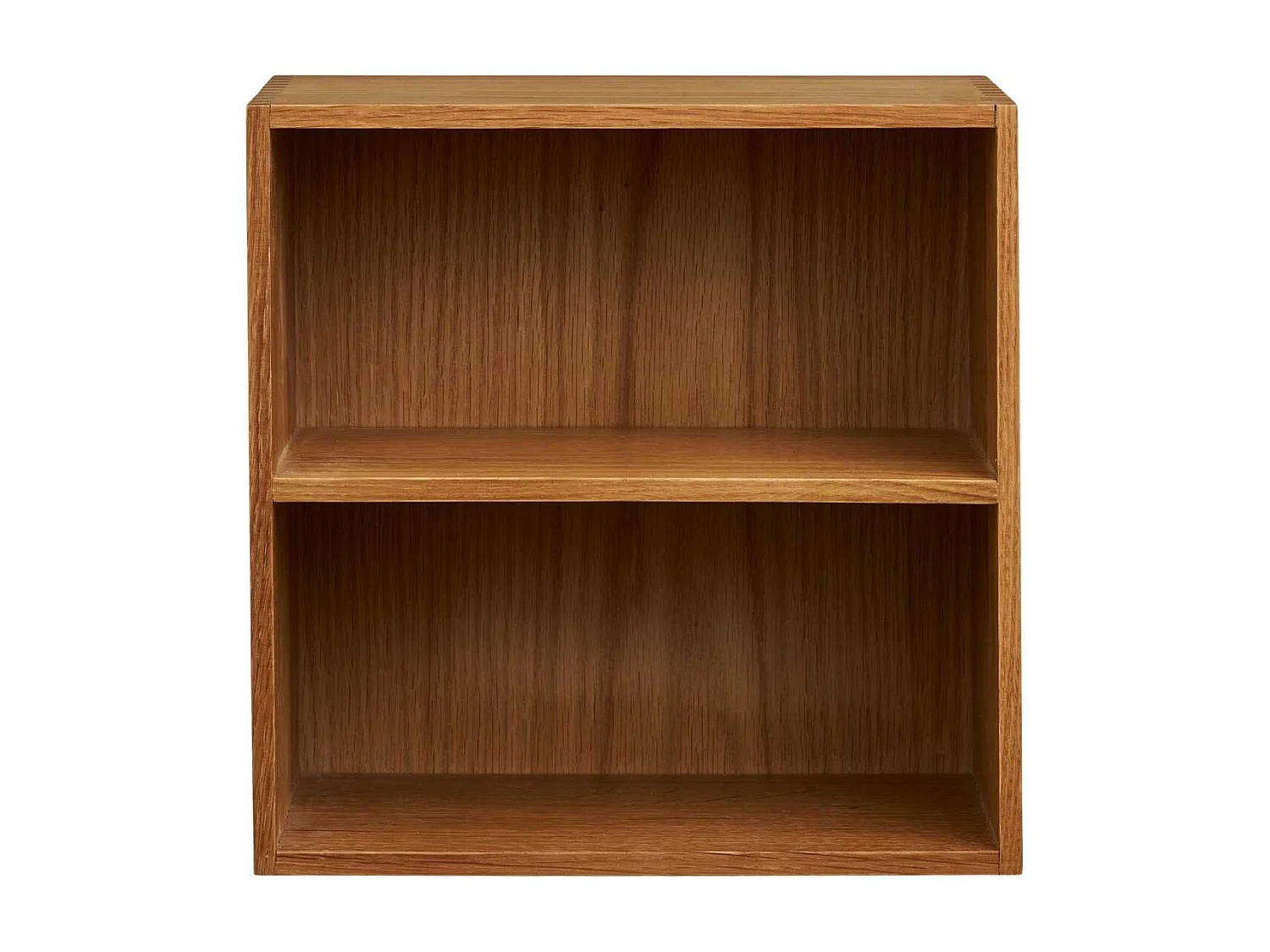 Cube de rangement 2 niveaux mural ou à poser en chêne massif - VALLY