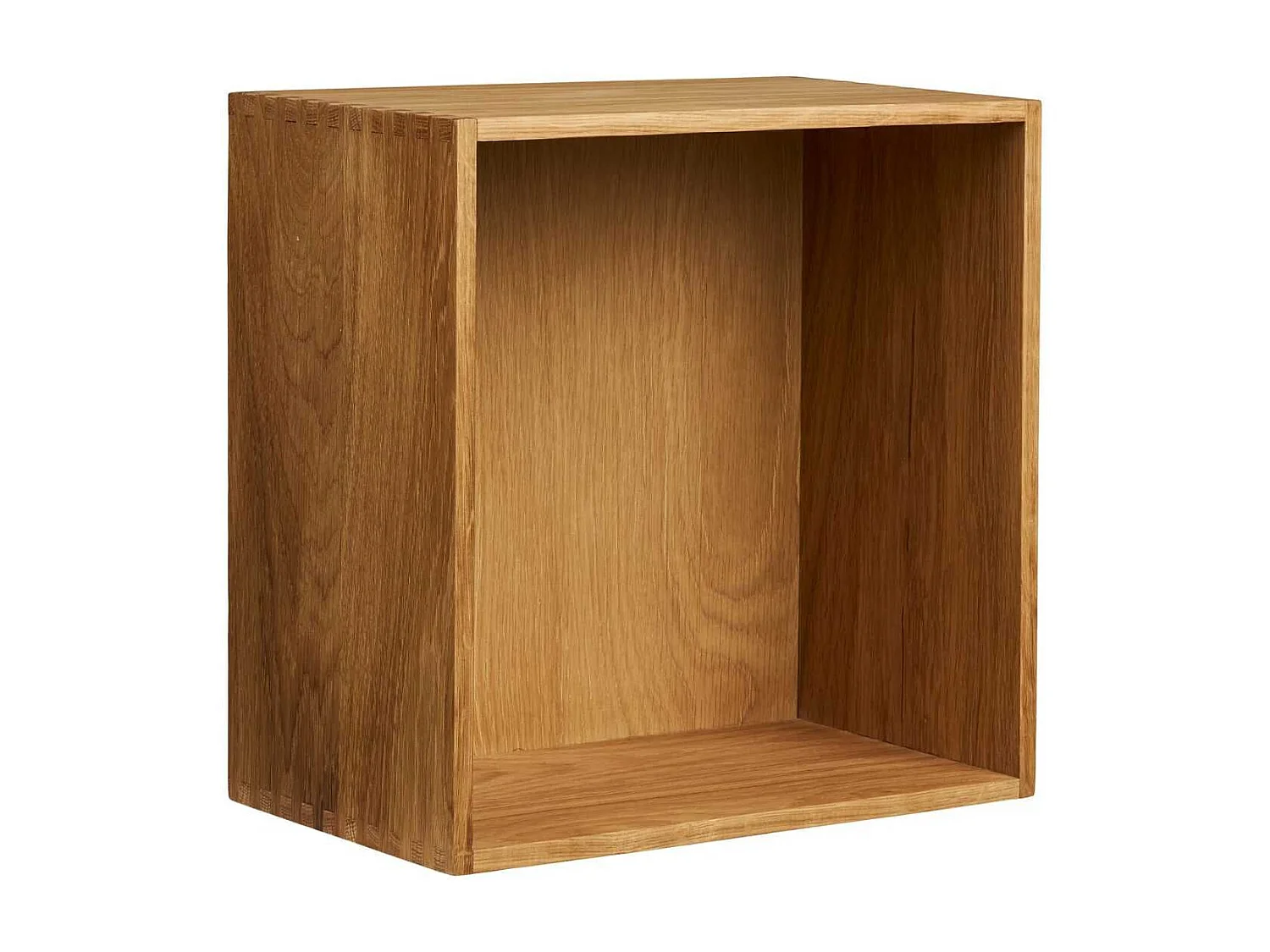 Cube de rangement mural ou à poser en chêne massif - VALLY
