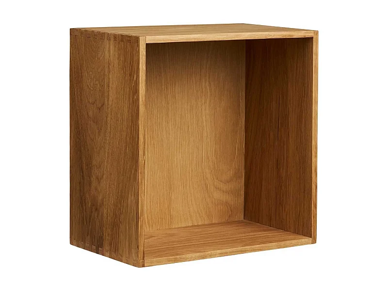 Cube de rangement mural ou à poser en chêne massif - VALLY