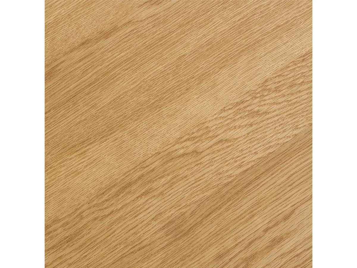 Table repas ronde Ø120cm Pied Central Relief MDF Placage Chêne clair - DUBLIN