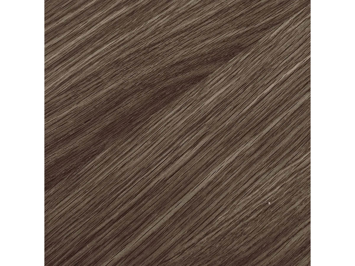 Table repas ronde Ø140cm Pied Central Relief MDF Placage Chêne fumé - DUBLIN