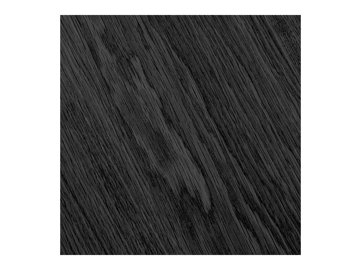 Table repas ronde Ø120cm Pied Central Relief MDF Placage Chêne noir - DUBLIN