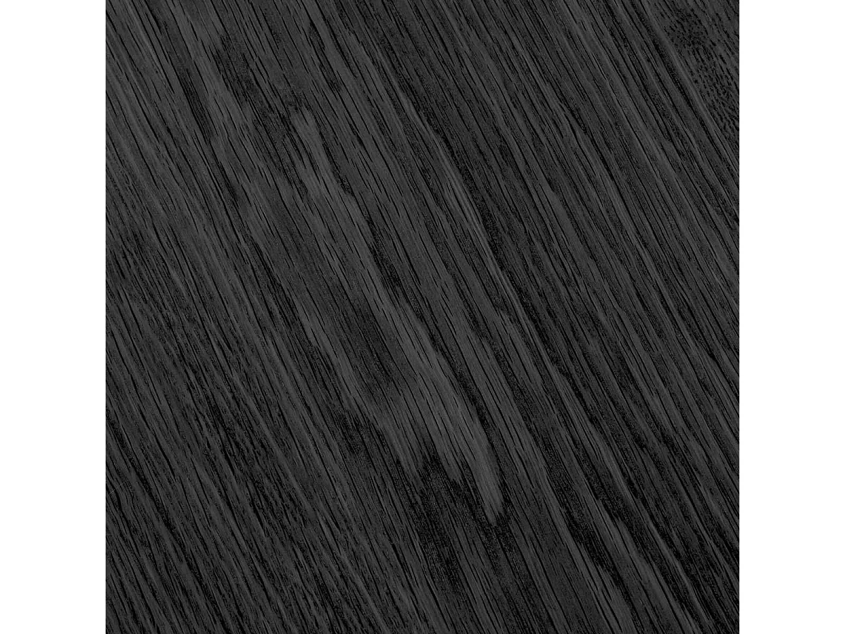 Table repas ronde Ø120cm Pied Central Relief MDF Placage Chêne noir - DUBLIN