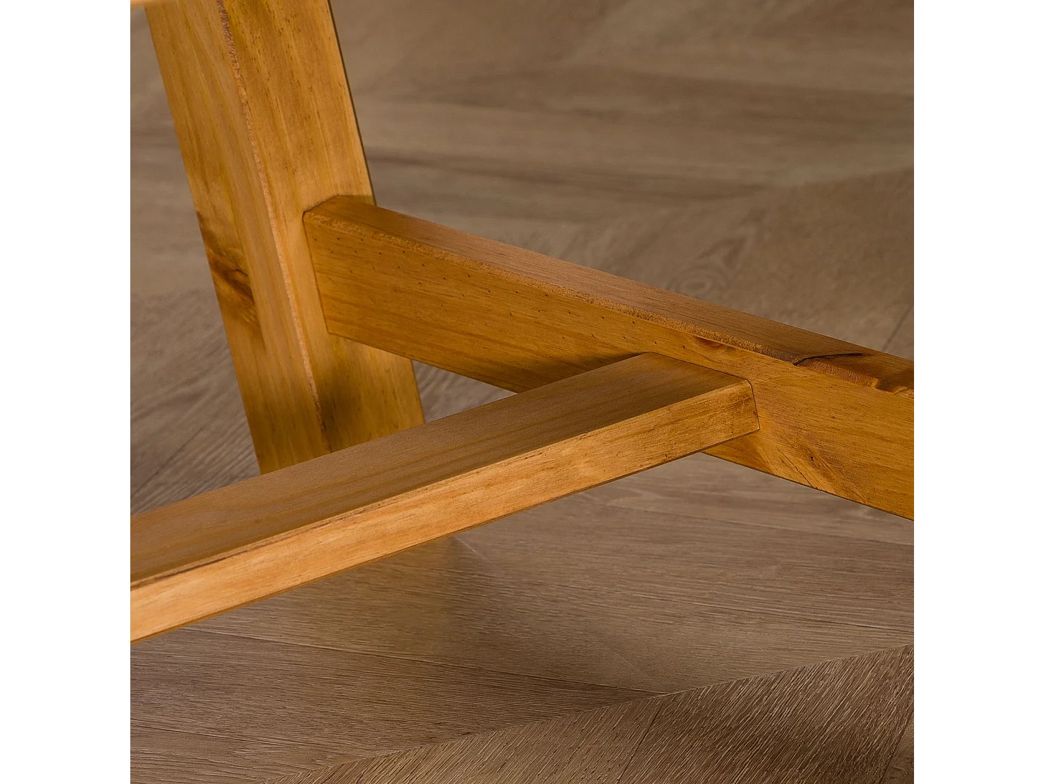 Table basse LUZERNA rectangulaire pour salon en bois massif laqué, 110 x 45 cm, design moderne minimaliste, pieds en bois