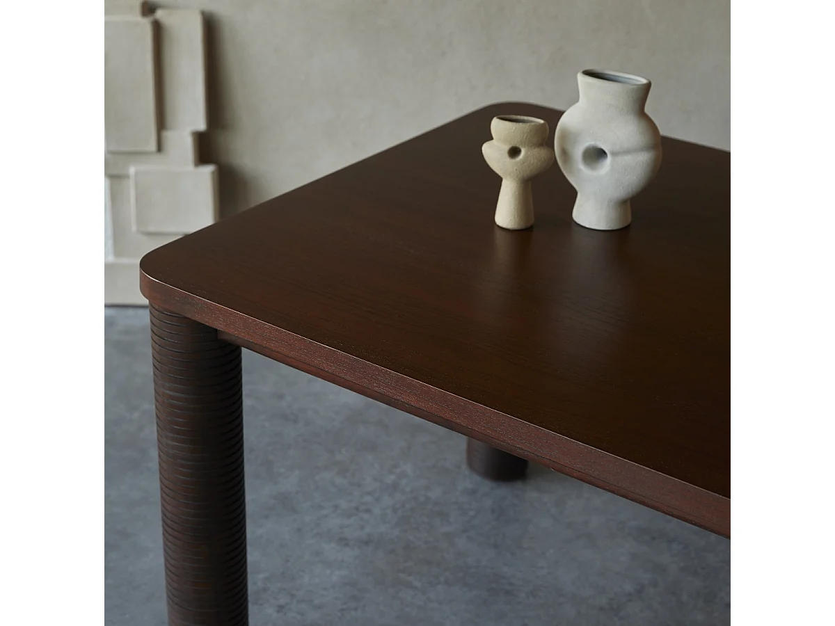 Tavolo in legno di mindi 180x100 Leandro