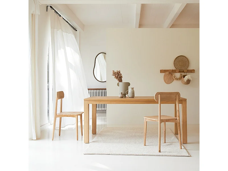 Table en bois de teck 180x90 Eden