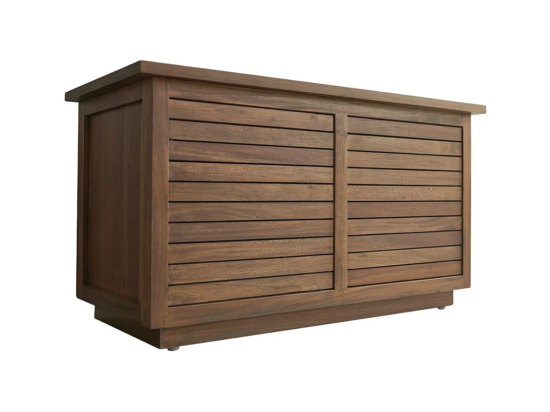 Coffre en bois d'acacia Loggia 80