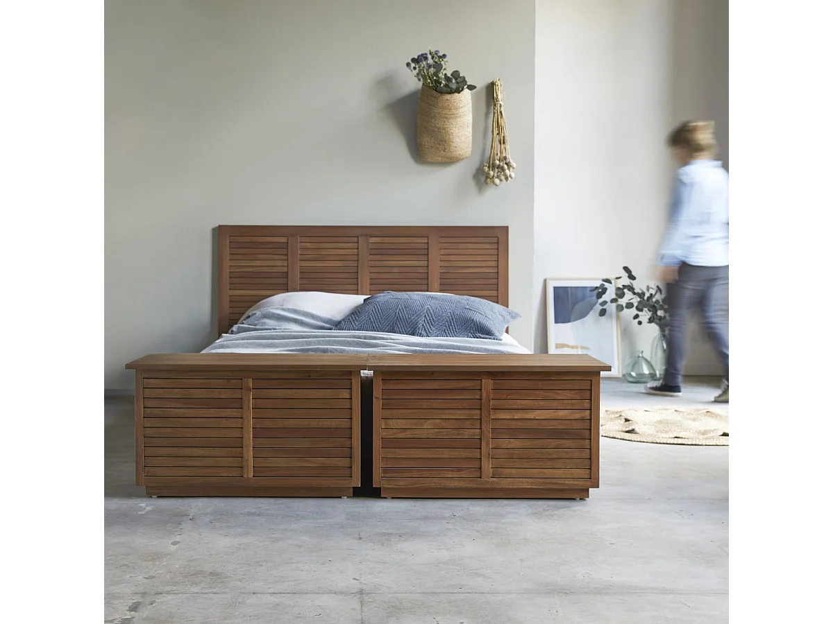 Truhe aus Akazienholz Loggia 80